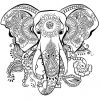 Coloriage Mandala Adulte Elephant | Coloriages À Imprimer avec Mandala À Colorier Adulte