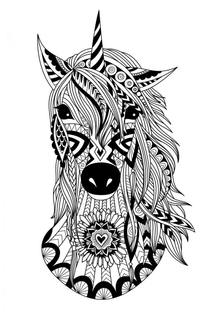 Coloriage Mandala Animaux Licorne | Coloriages À Imprimer destiné Jeux De Coloriage De Rosace Coloriage Mandala Animaux Licorne | Coloriages À Imprimer destiné Jeux De Coloriage De Rosace