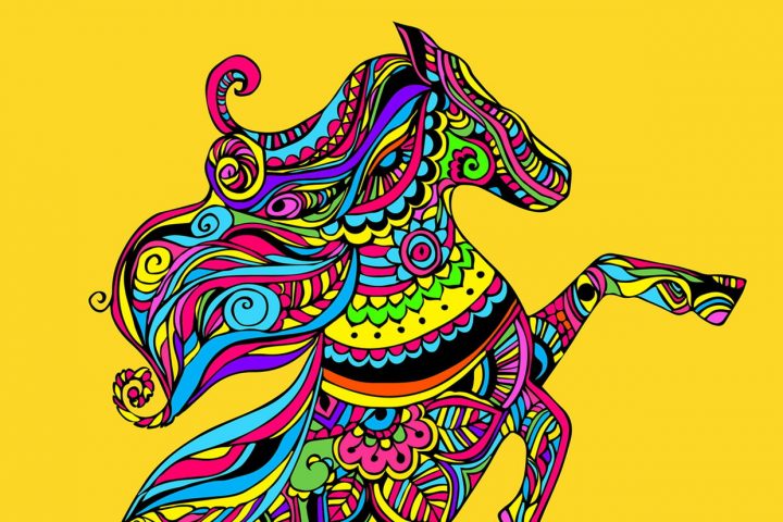 Coloriage Mandala Cheval Sur Hugolescargot avec Hugo L Escargot Coloriage Mandala