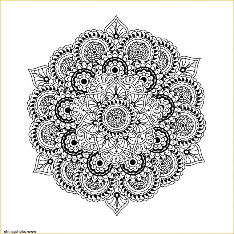 Coloriage Mandala Cm2 Nouveau Coloriage Difficile Coloriage à Coloriage De Mandala Difficile A Imprimer