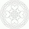 Coloriage Mandala Cœur Facile À Imprimer Et Colorier dedans Mandala À Imprimer Facile