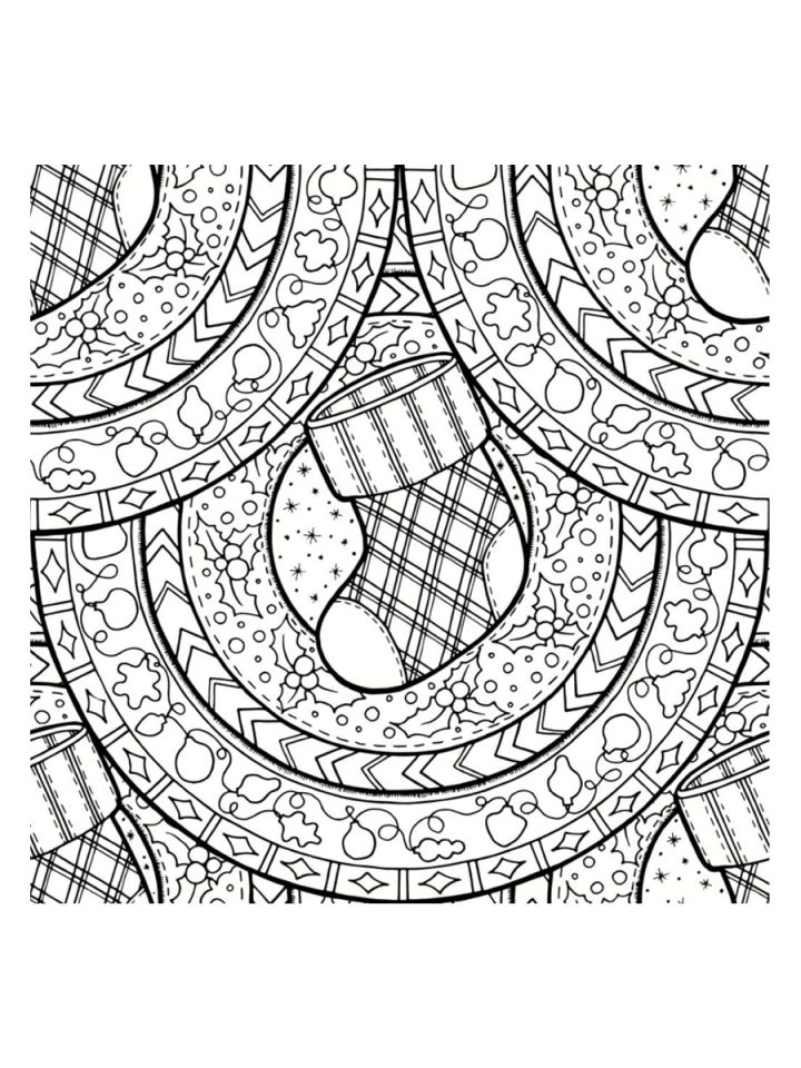 Coloriage Mandala De Noël : 30 Dessins À Imprimer concernant Mandala À Imprimer Facile