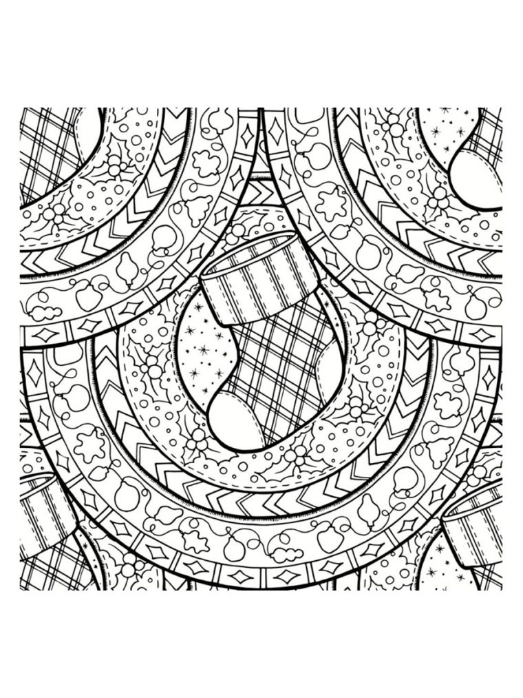 Coloriage Mandala De Noël : 30 Dessins À Imprimer dedans Coloriage De Mandala Difficile A Imprimer