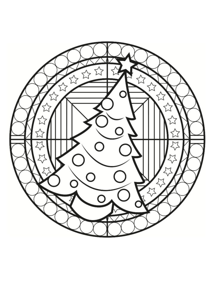 Coloriage Mandala De Noël : 30 Dessins À Imprimer destiné Mandala À Colorier Et À Imprimer Gratuit