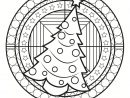 Coloriage Mandala De Noël : 30 Dessins À Imprimer tout Jeux De Coloriage De Rosace