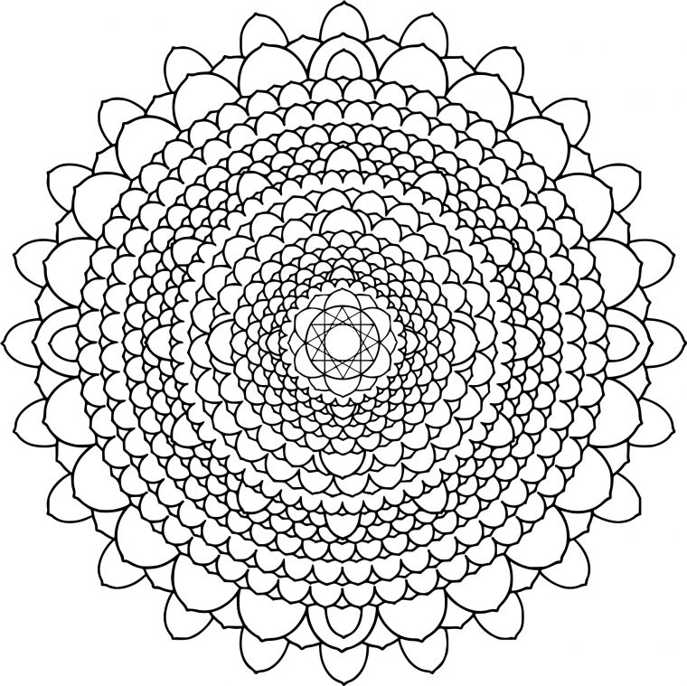 Coloriage Mandala Difficile Dessin À Imprimer Sur Coloriages pour Coloriage De Mandala Difficile A Imprimer