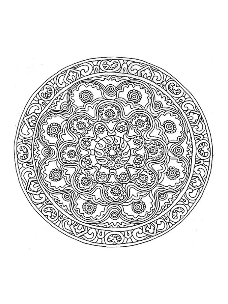 Coloriage Mandala Difficile – Les Beaux Dessins De Meilleurs concernant Coloriage De Mandala Difficile A Imprimer