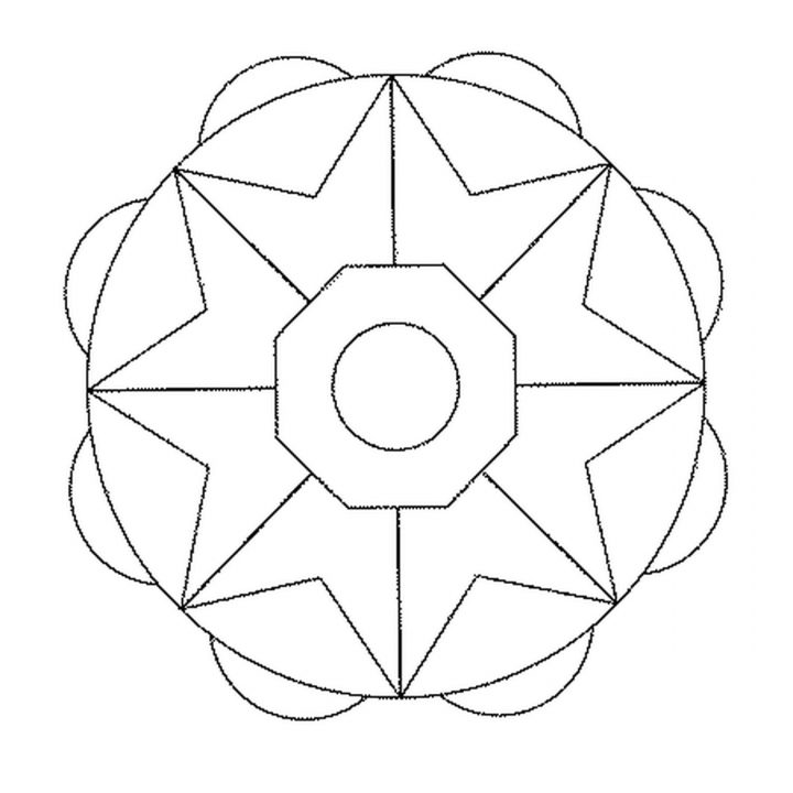 Coloriage Mandala Facile En Ligne Gratuit À Imprimer avec Mandala Facile À Imprimer