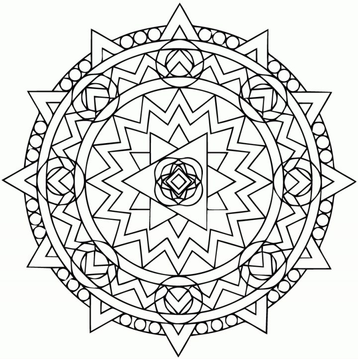 Coloriage Mandala Facile – Les Beaux Dessins De Meilleurs serapportantà Mandala À Imprimer Facile