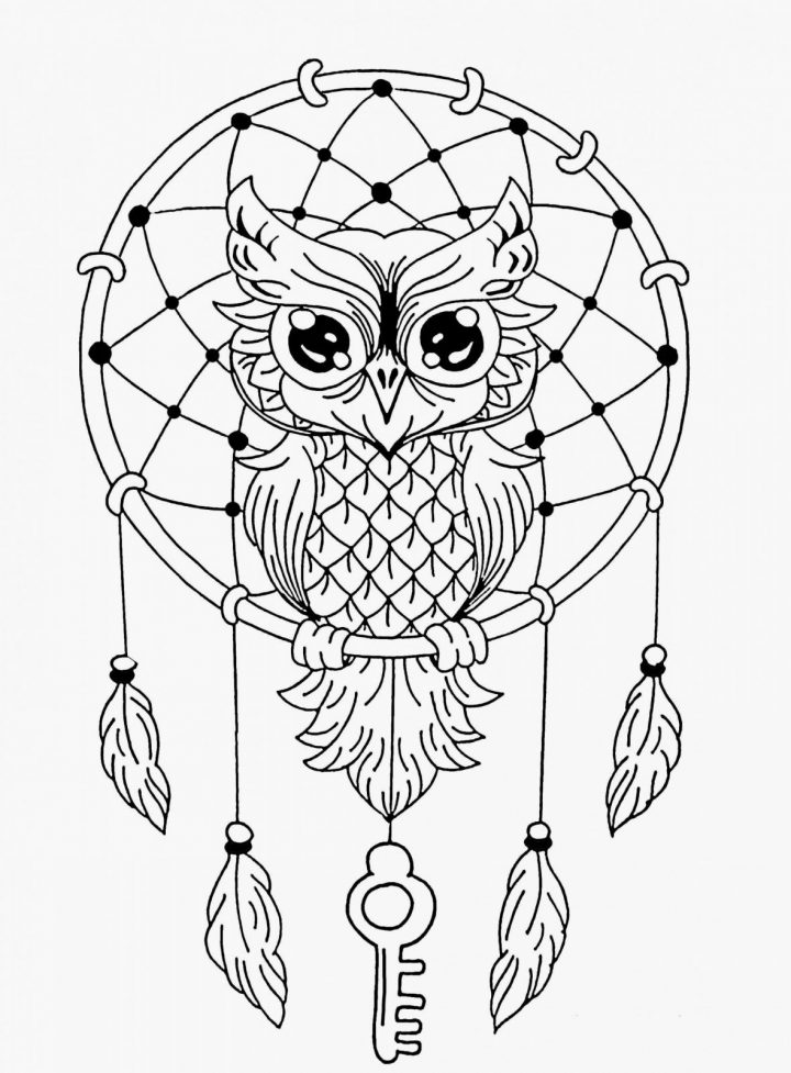 Coloriage Mandala Hiboux Facile | Coloriages À Imprimer Gratuits tout Dessin Hibou Facile