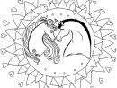 Coloriage Mandala Licorne En Ligne Gratuit À Imprimer serapportantà Jeux De Coloriage De Rosace