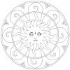Coloriage Mandala Soleil À Imprimer destiné Rosace A Imprimer