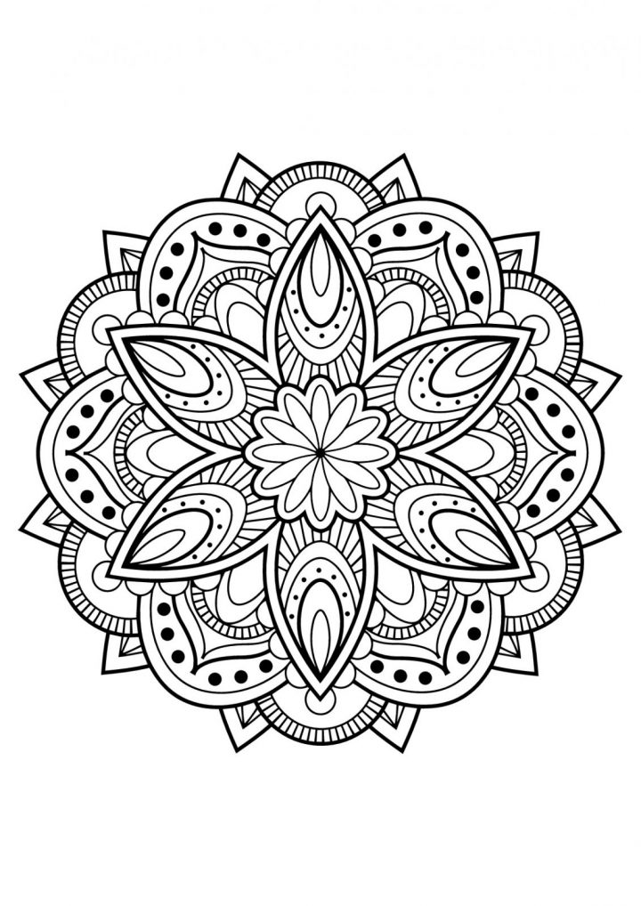 Coloriage Mandalas Imprimer Pour Adulte | Coloriages À à Dessin A Imprimer Pour Adulte