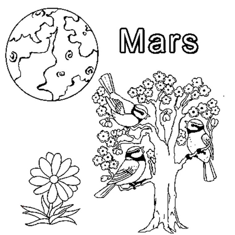 Coloriage Mars En Ligne Gratuit À Imprimer destiné Mois À Colorier Maternelle