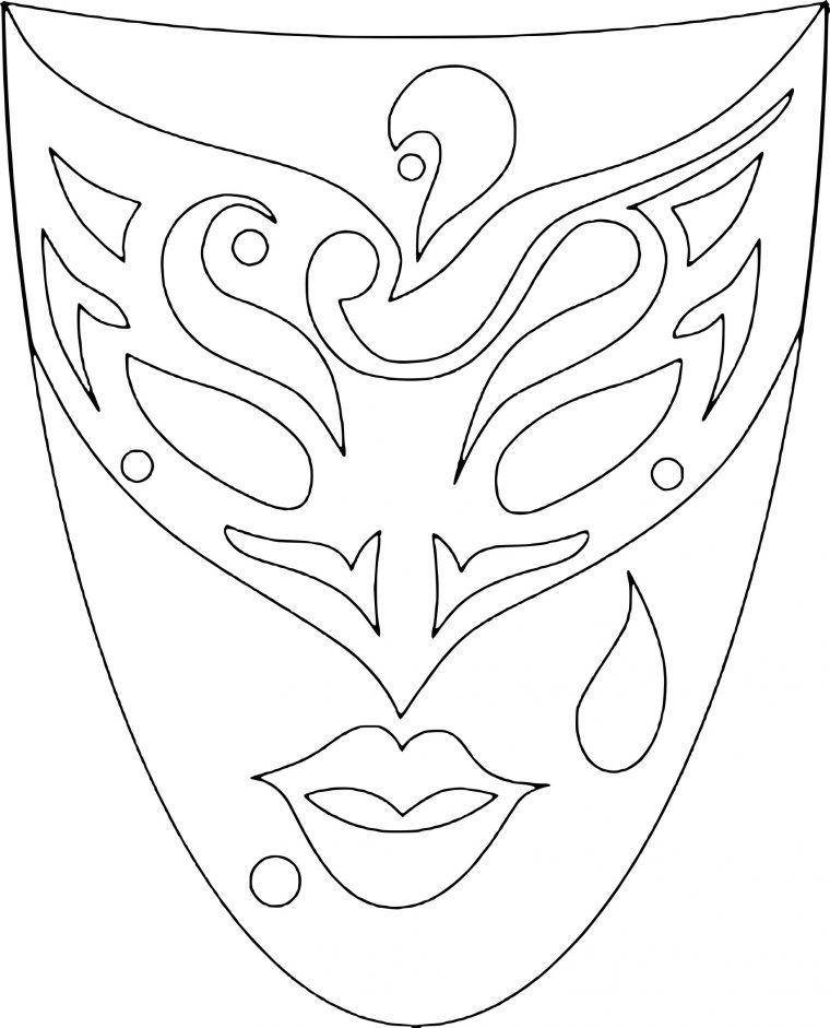 Coloriage Masque Carnaval Venise À Imprimer Sur Coloriages pour Coloriage De Carnaval A Imprimer Gratuit