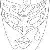 Coloriage Masque Carnaval Venise à Masque Papillon À Imprimer