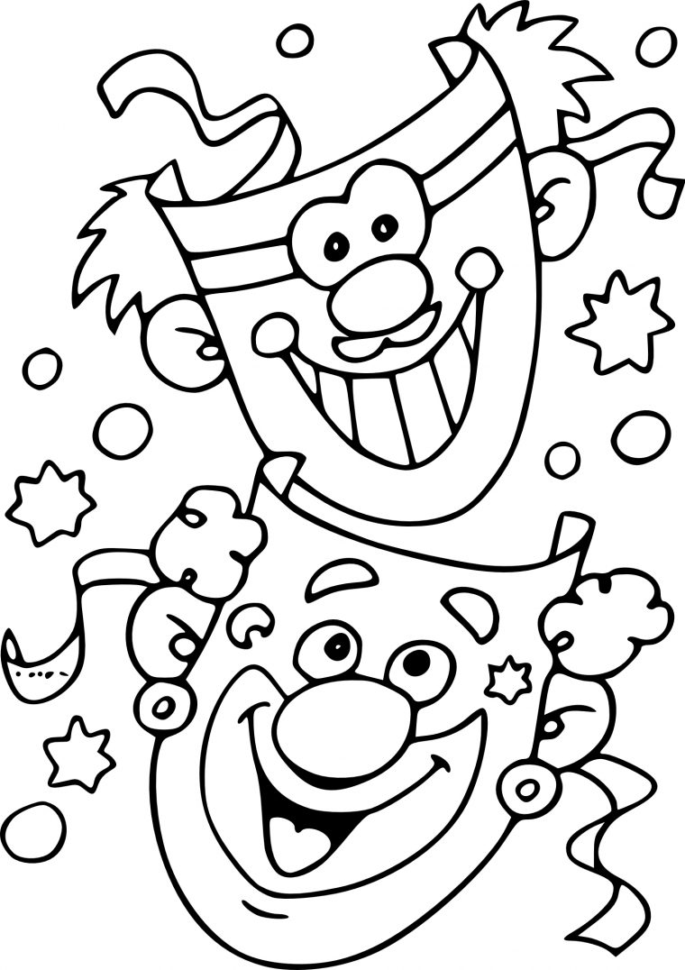 Coloriage Masque De Carnaval À Imprimer Sur Coloriages avec Coloriage De Carnaval A Imprimer Gratuit