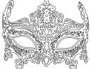 Coloriage Masque De Venise En Dentelle | Coloring Pages tout Modele Masque De Carnaval A Imprimer