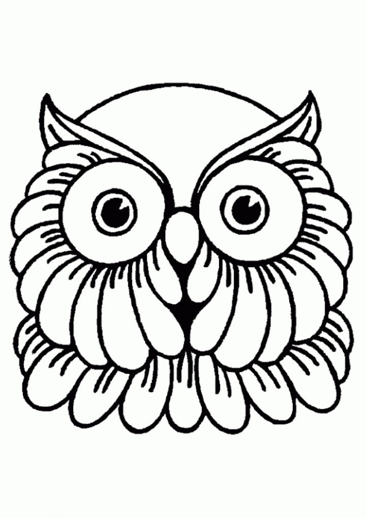 Coloriage Masque Hibou Sur Hugolescargot encequiconcerne Hibou A Imprimer