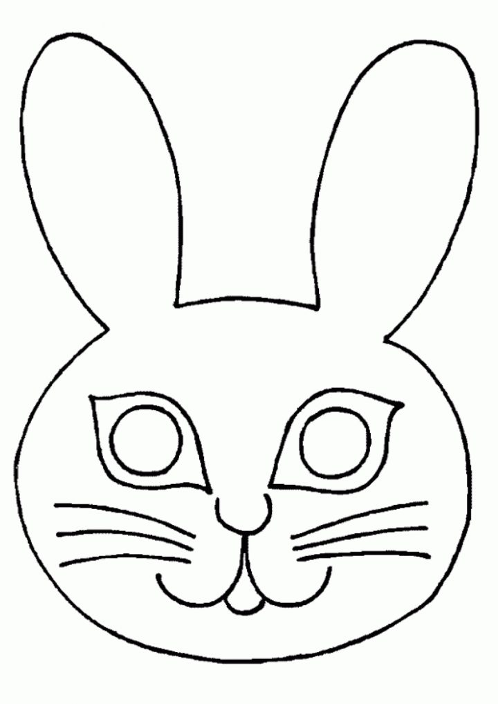 Coloriage Masque Lapin Sur Hugolescargot serapportantà Masque À Imprimer Animaux