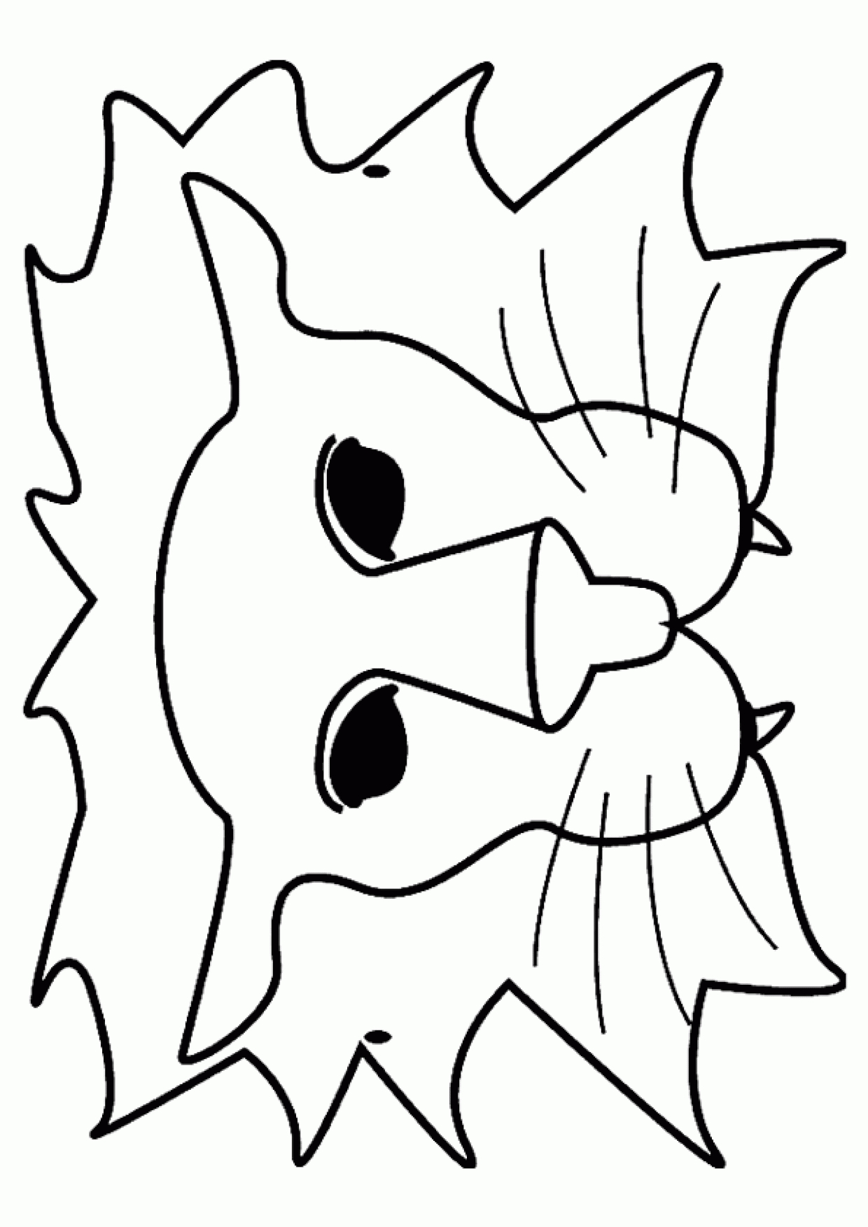 Coloriage Masque Lion Sur Hugolescargot dedans Masques Animaux À Imprimer