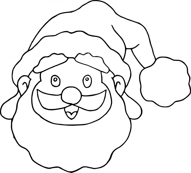 Coloriage Masque Père Noël À Imprimer Sur Coloriages avec Coloriage De Père Noel Gratuit A Imprimer