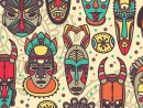 Coloriage Masques Africains Sur Hugolescargot destiné Dessin Africain A Colorier