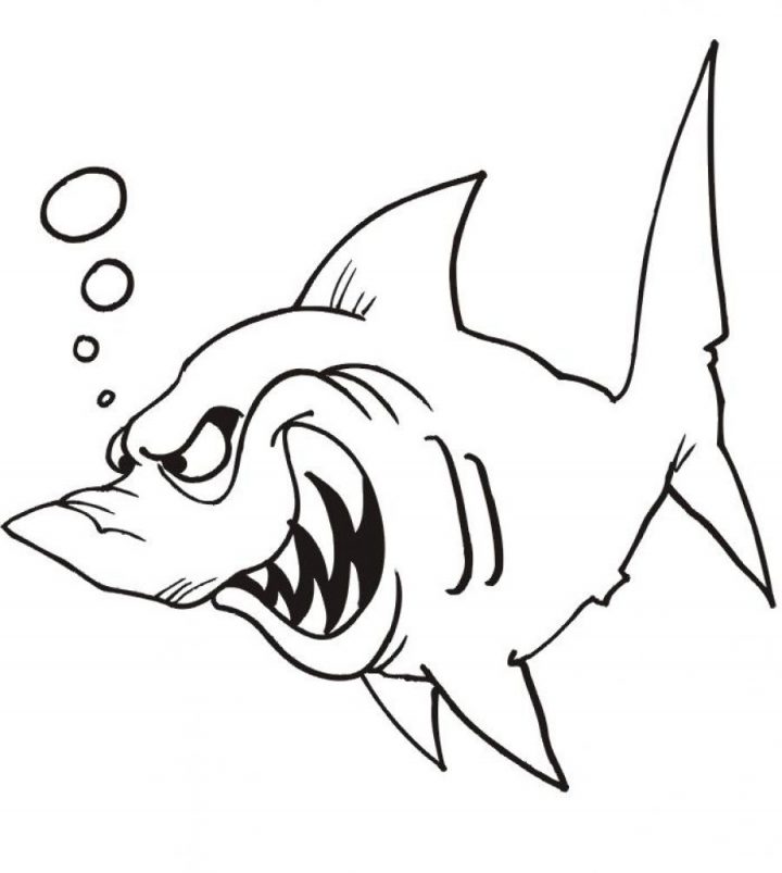 Coloriage Méchant Requin À Imprimer Et Colorier tout Coloriage Requin À Imprimer