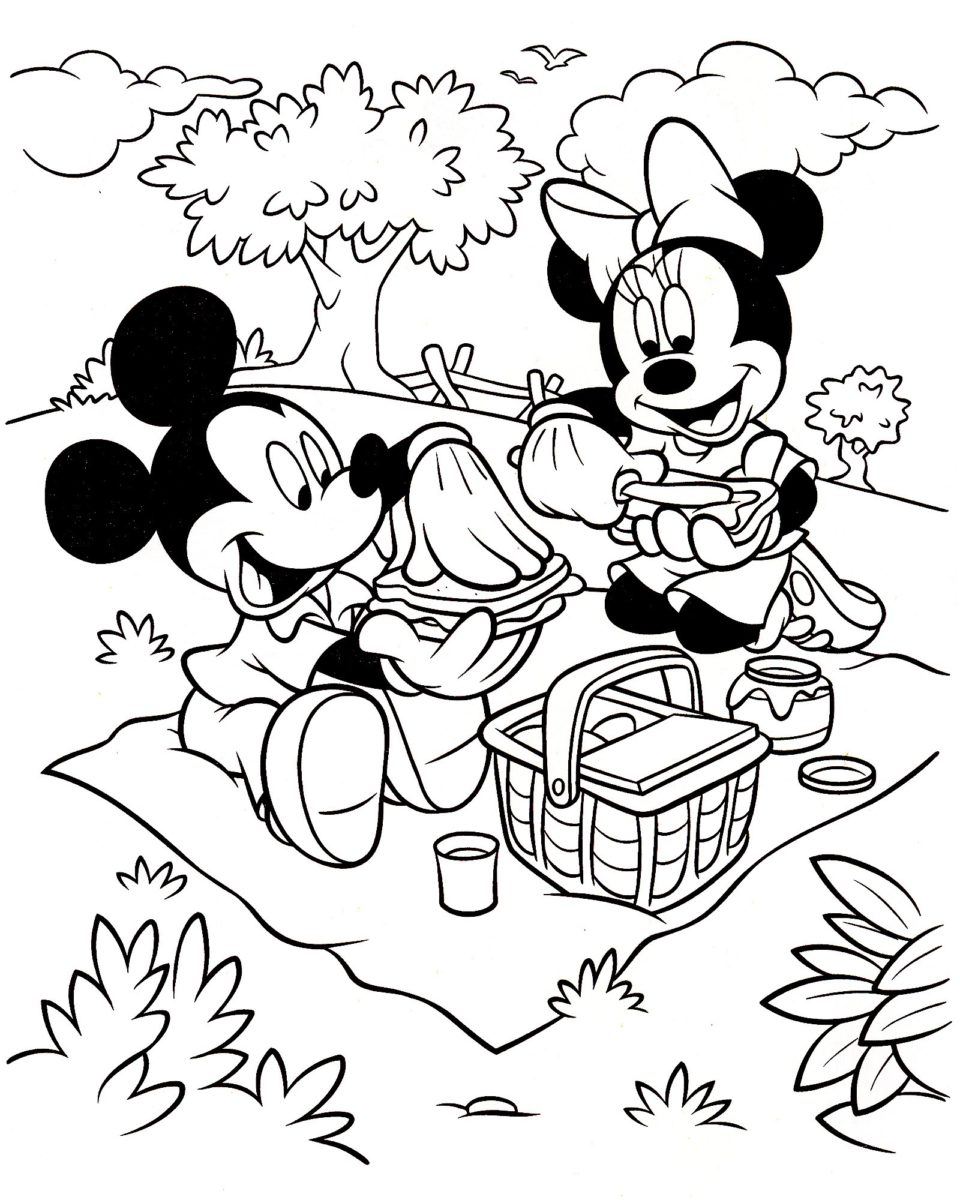 Coloriage Mickey Et Minnie À Imprimer - Family Sphere pour Dessin À Découper
