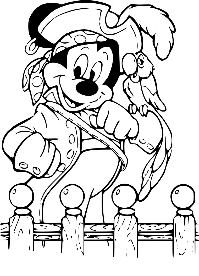 Coloriage Mickey Pirate À Imprimer tout Dessin A Imprimer De Pirate