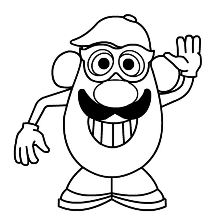 Coloriage Monsieur Patate En Ligne Gratuit À Imprimer dedans Coloriage Mr Patate