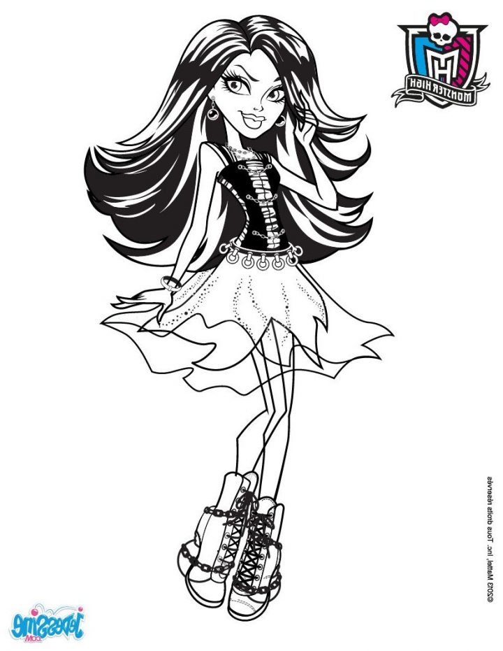 Coloriage Monster . 12 Joyeux Coloriage Monster Gallery à Image Monster High A Imprimer