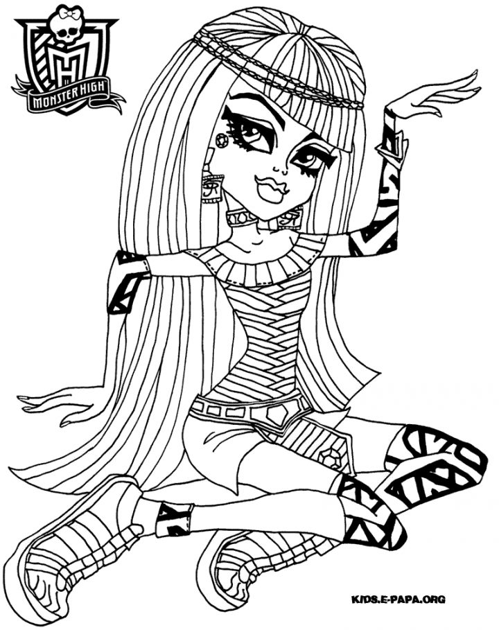 Coloriage Monster High À Colorier – Dessin À Imprimer tout Image Monster High A Imprimer