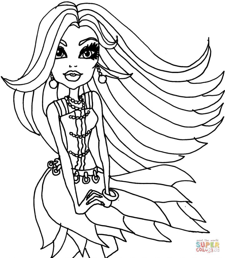 Coloriage – Monster High Spectra Vondergeist | Coloriages À encequiconcerne Image Monster High A Imprimer