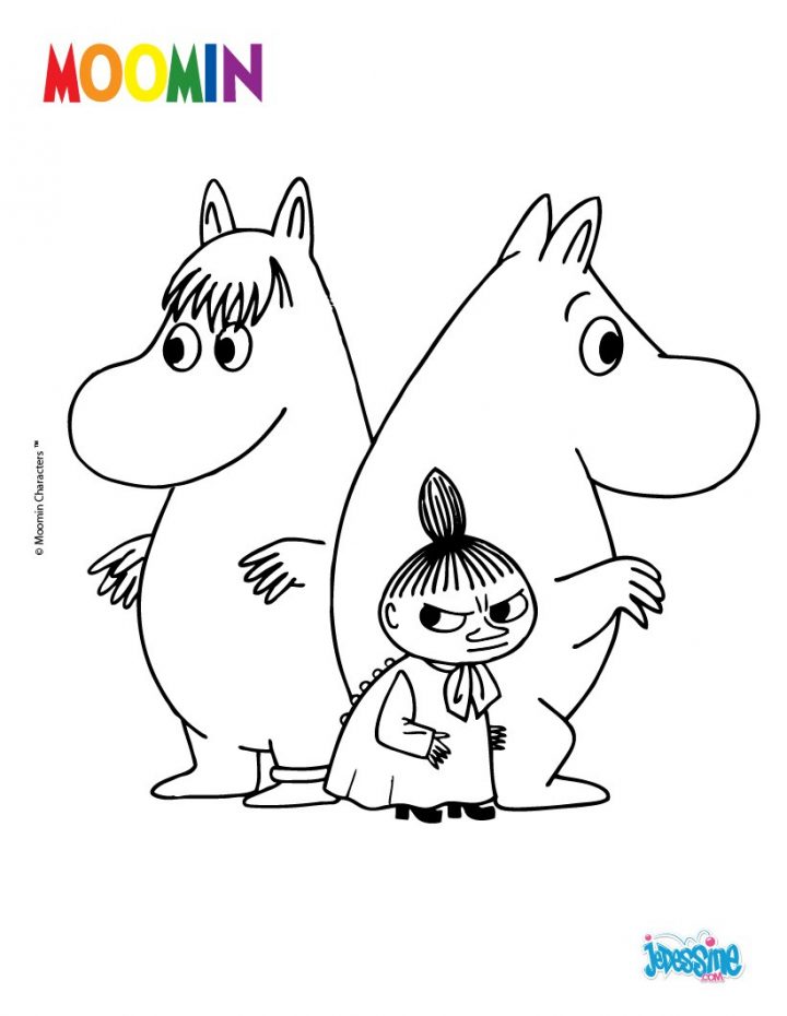 Coloriage Moomin – Coloriages – Coloriage À Imprimer Gratuit serapportantà Personnage A Colorier