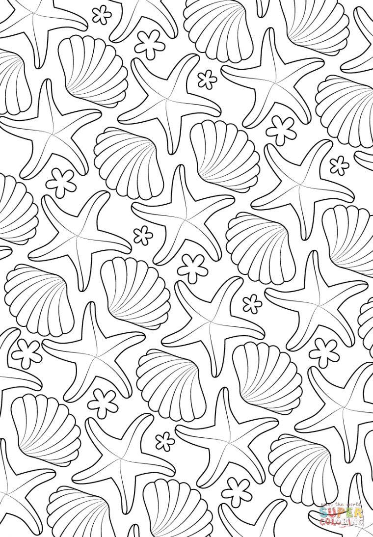 Coloriage – Motif Marin | Coloriages À Imprimer Gratuits destiné Sudoku A Imprimer