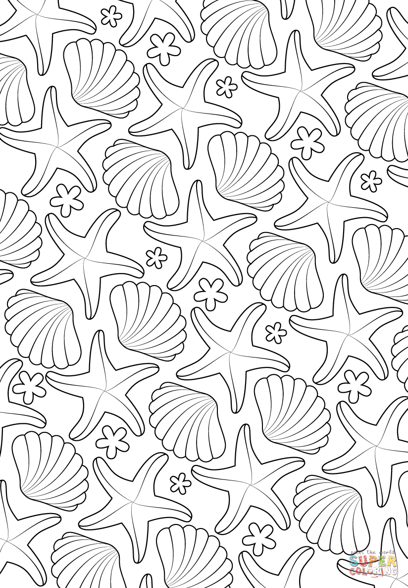 Coloriage - Motif Marin | Coloriages À Imprimer Gratuits destiné Sudoku A Imprimer