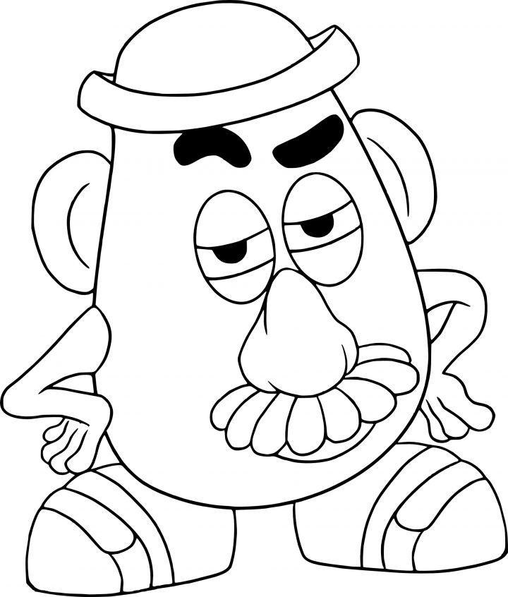 Coloriage Mr Patate À Imprimer Sur Coloriages concernant Mr Patate Coloriage