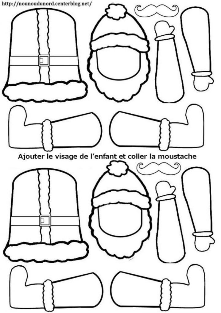 Coloriage Noel Pere Noel Pantin dedans Coloriage Pantin