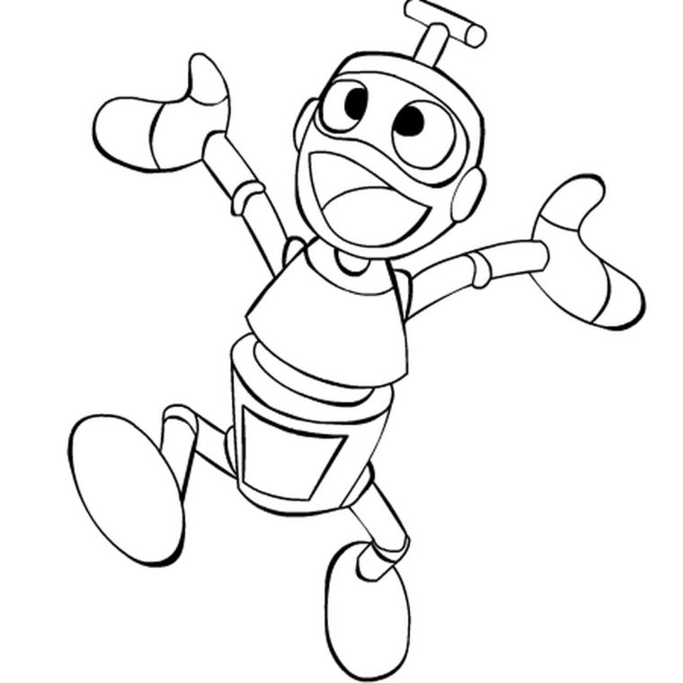 Coloriage Nono Le Petit Robot En Ligne Gratuit À Imprimer encequiconcerne Coloriage Robot À Imprimer