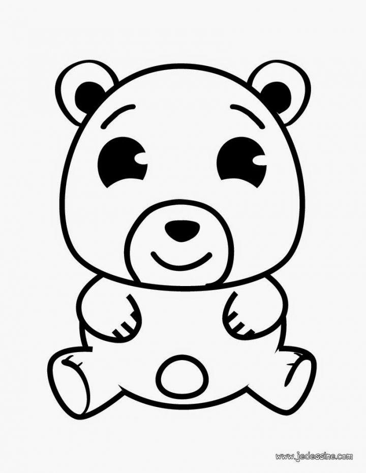 Coloriage De Petit Ours Brun  PrimaNYC.com