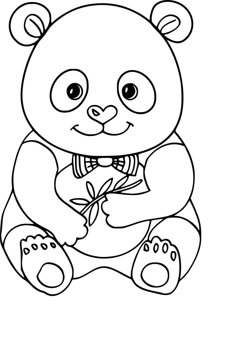 Coloriage Panda À Imprimer intérieur Panda À Colorier