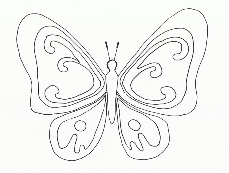 Coloriage Papillon 71. Dessin Papillon A Colorier. Dessin intérieur Dessin Papillon À Colorier