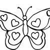 Coloriage Papillon Coeur À Imprimer serapportantà Papillon À Dessiner