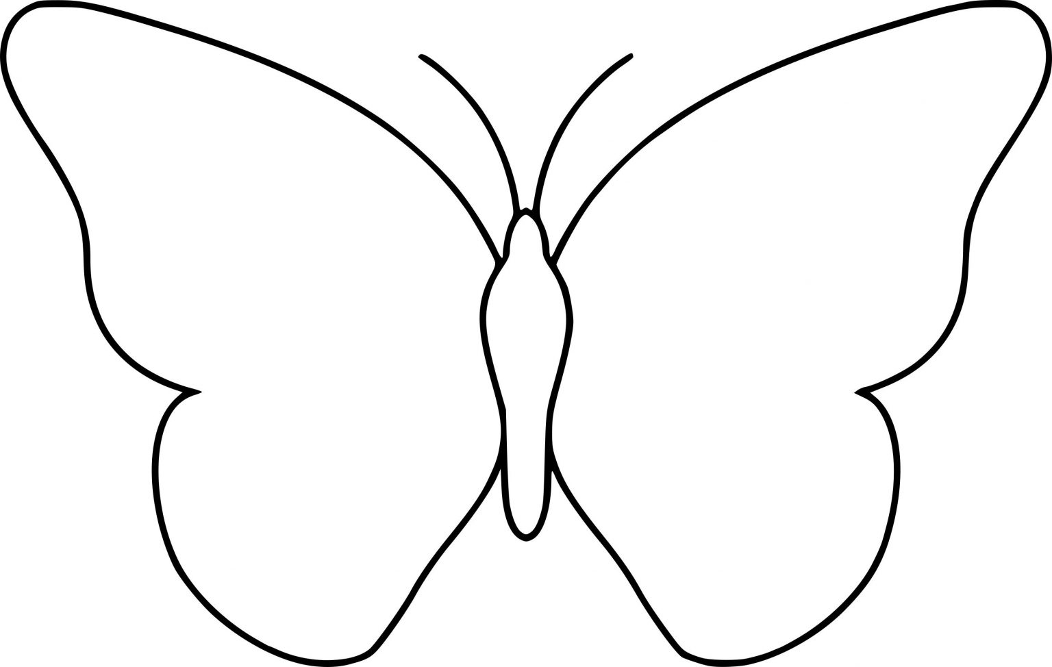 Coloriage Papillon Simple À Imprimer Sur Coloriages Destinés à Dessin