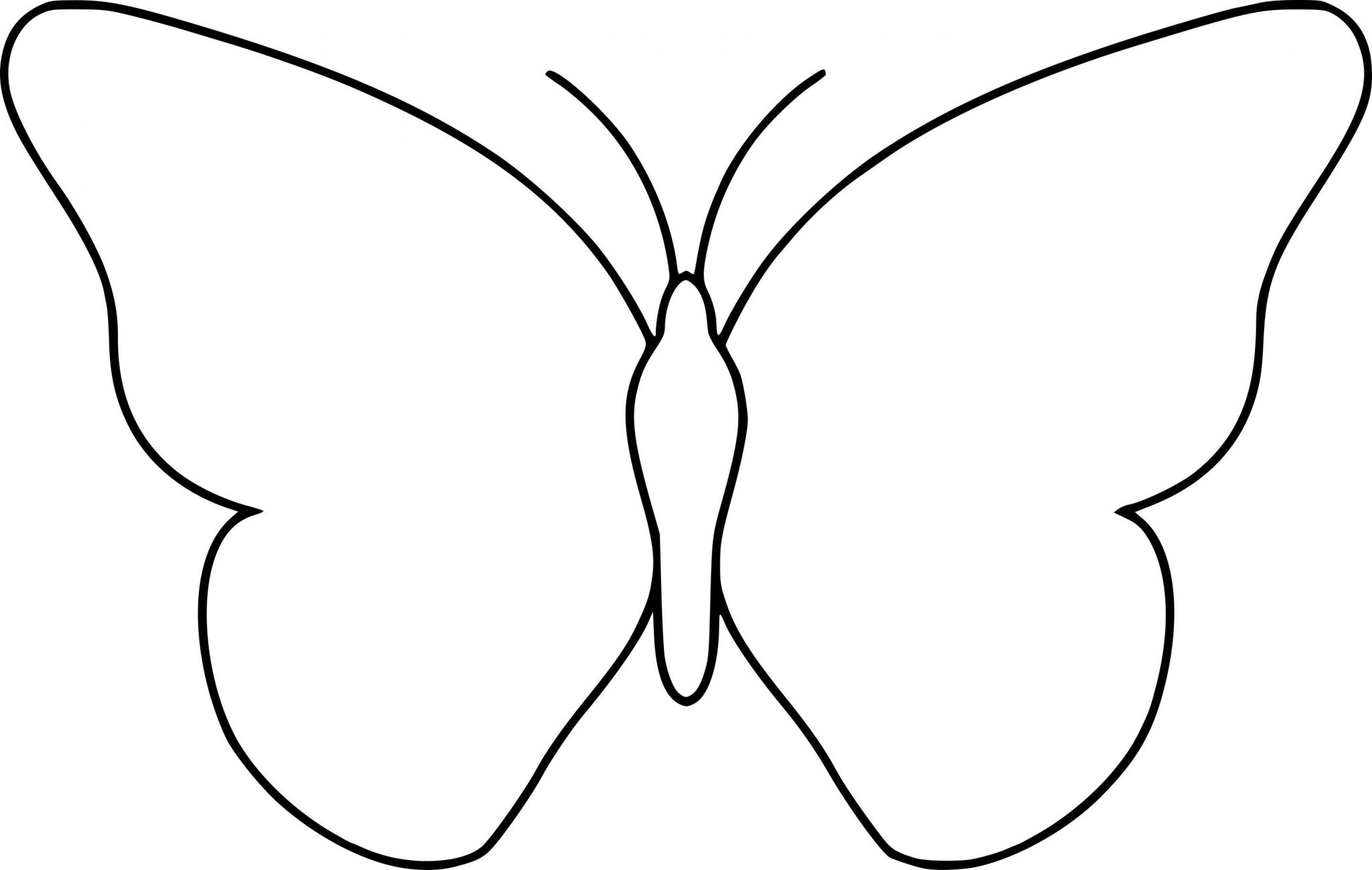 Coloriage Papillon Simple À Imprimer Sur Coloriages Destinés à Dessin