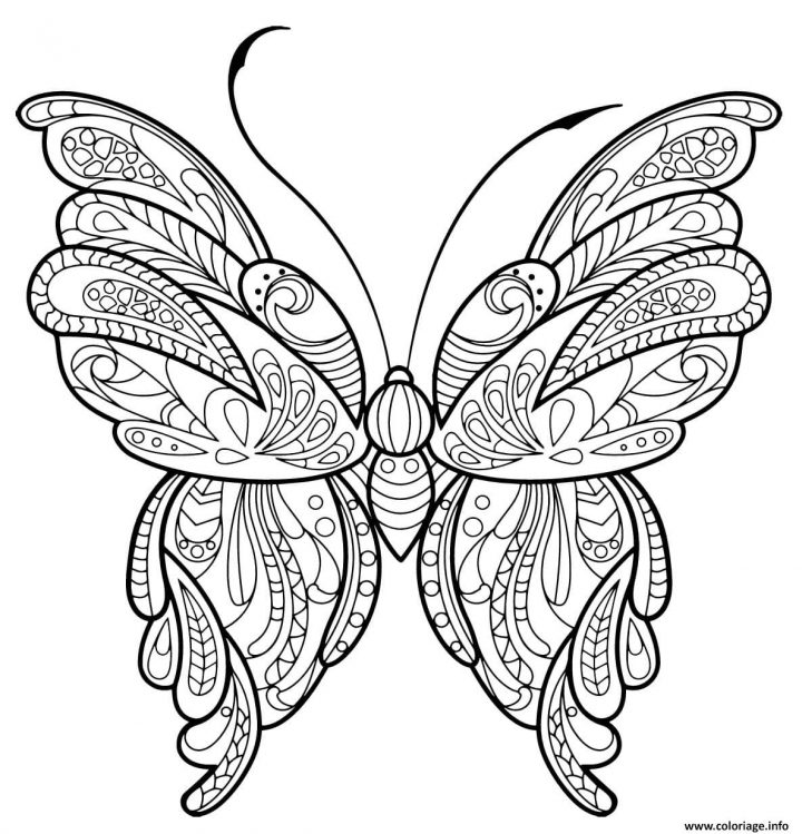 Coloriage Papillon Zentangle Jolis Motifs 16 Dessin à Dessin A Imprimer Papillon Gratuit