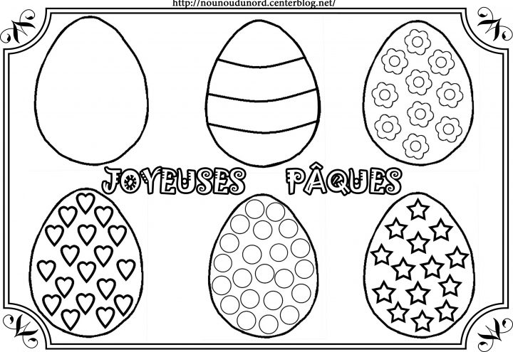 Coloriage Paques – Les Beaux Dessins De Fêtes À Imprimer Et à Dessin Pour Paques