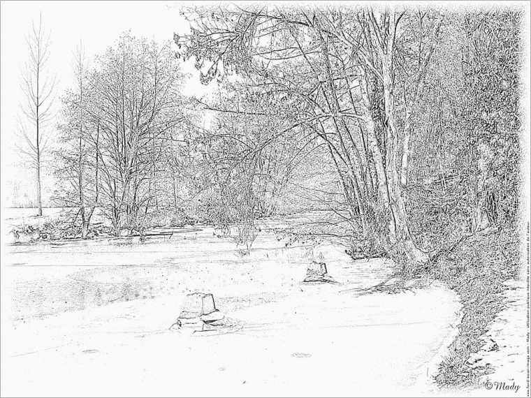 Coloriage Paysage D Hiver 20120214 À Imprimer Pour Les à Dessin De Paysage D Hiver