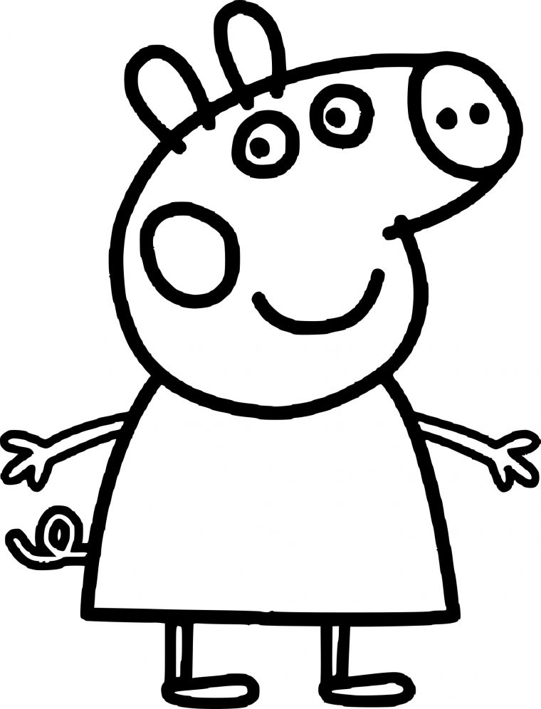 Coloriage Peppa Cochon À Imprimer Sur Coloriages avec Peppa Pig A Colorier